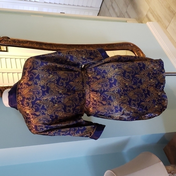 VINTAGE BATHROBE PAISLEY KATHRYN - Picture 5 of 7